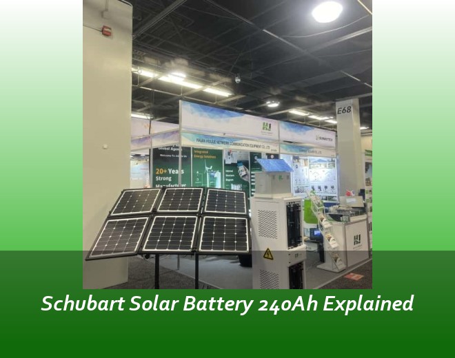 Schubart Solar Battery 240Ah Explained